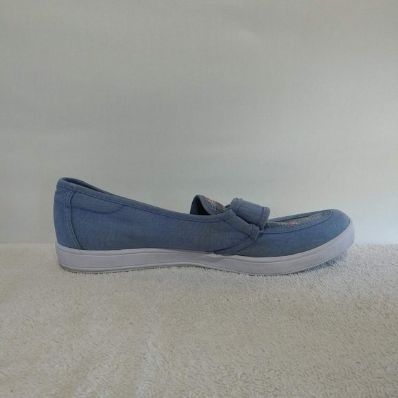Grasshopper Light Blue Denim Plaid Boat Shoe - Picture 4 of 11